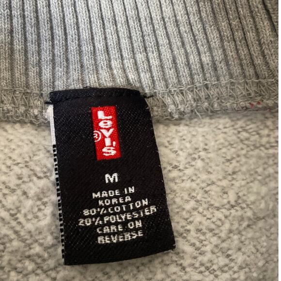 Levi's Red Tab Crew Neck Sweatshirt Medium Gray Crewneck Men - Picture 5 of 7